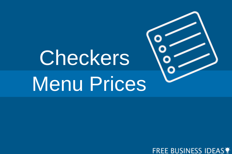 checkers menu prices