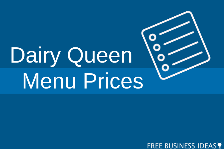 dairy queen menu prices