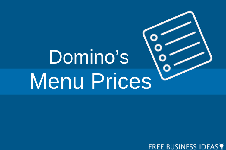 dominos menu with prices