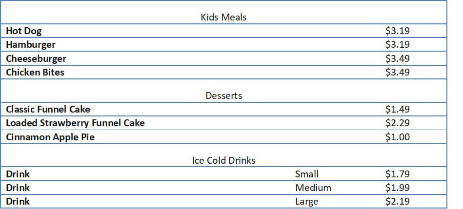 rallys menu prices