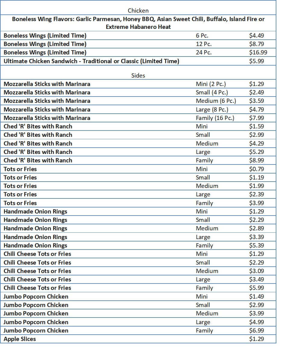sonic prices