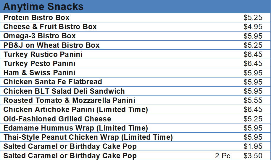starbucks price menu