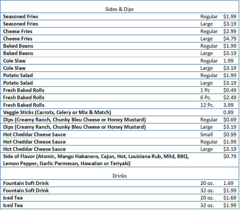 wingstop specials