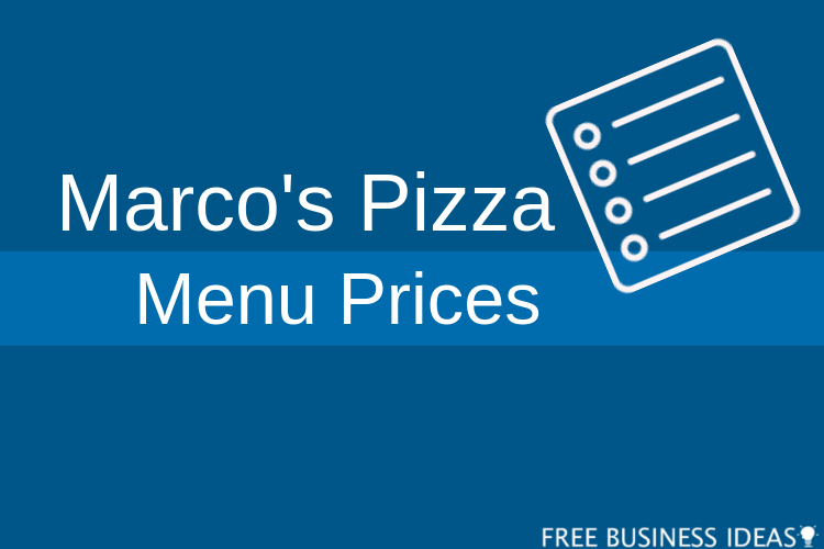 marcos pizza menu with prices