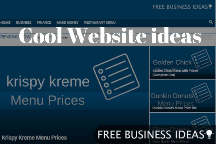 cool website ideas