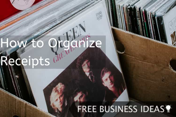 how to organize receipts