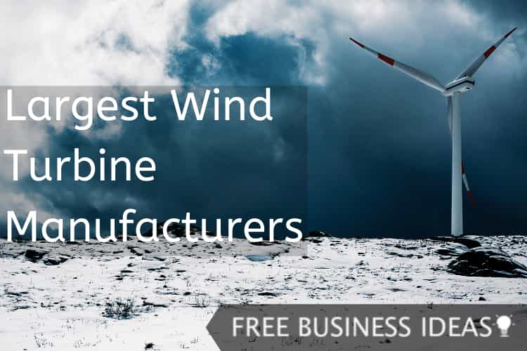 largest wind turbine manufacturers